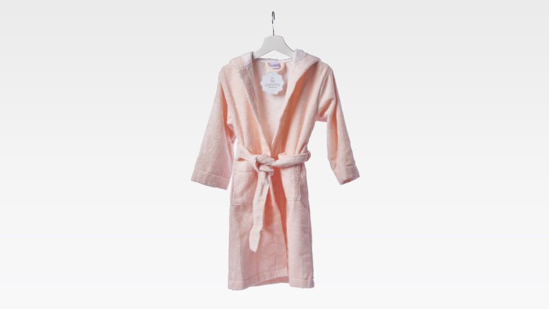 100% Cotton Pink Bathrobes for children