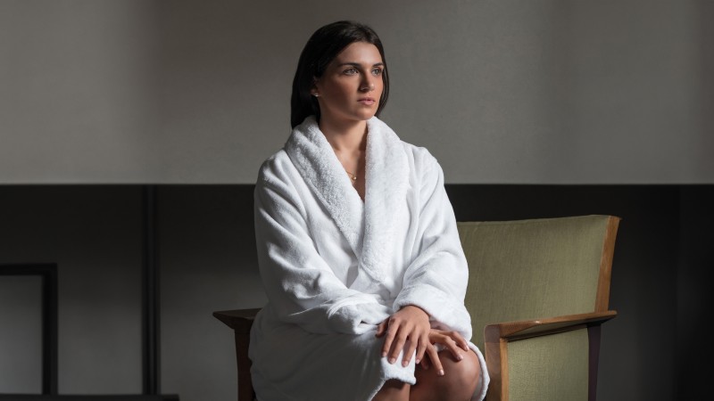 EGOIST Women's Bathrobe, 100% Cotton 2
