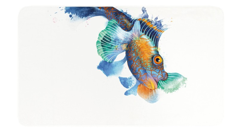 Mandarinfish Beach Towel, 100% Cotton